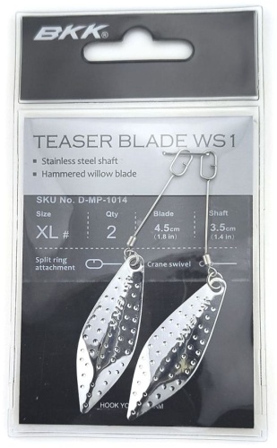 Лепесток BKK Лепесток для офсетного крючка Teaser Blade WS1 XL, 45mm (2шт) D-MP-1014