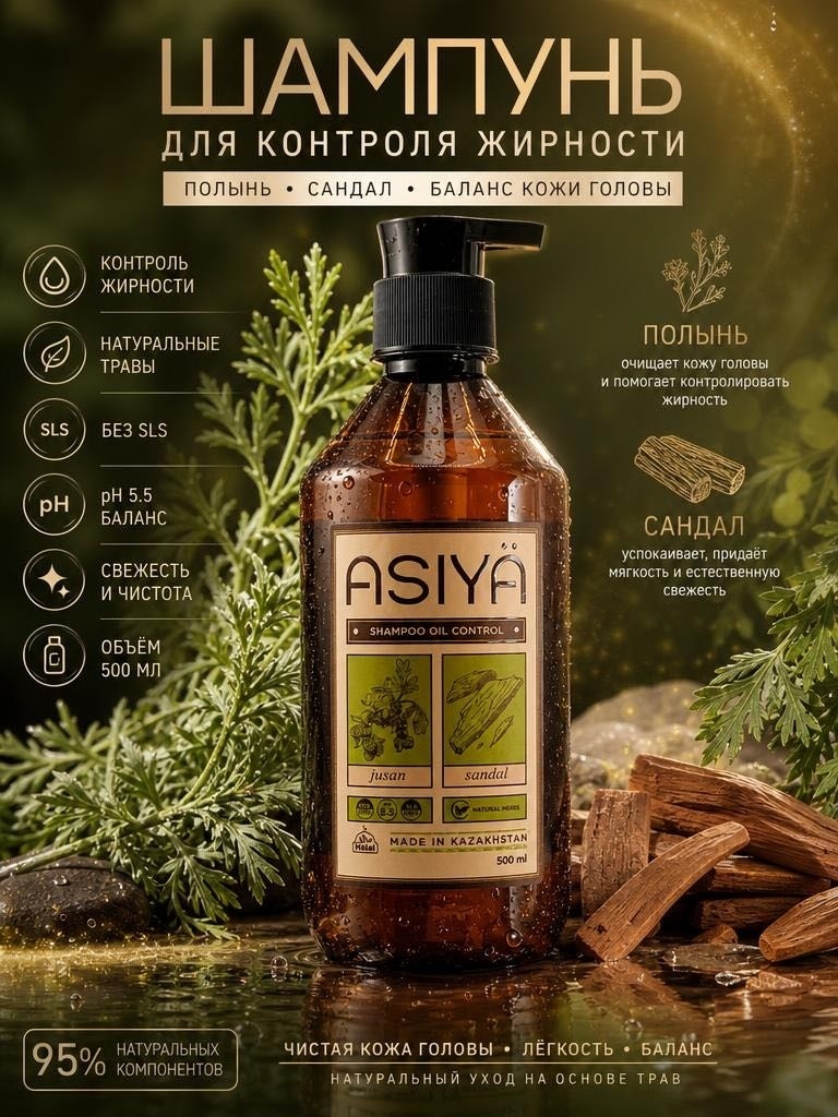 Asiya Jusan Sandal шампунь 500 мл