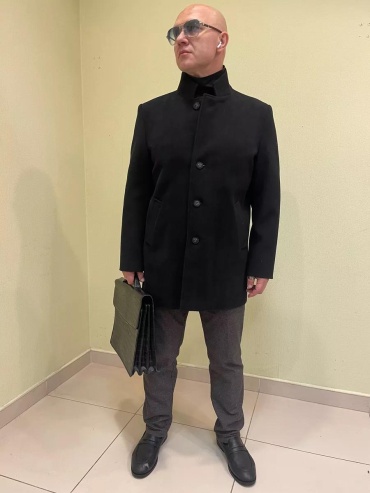 Пальто черный
