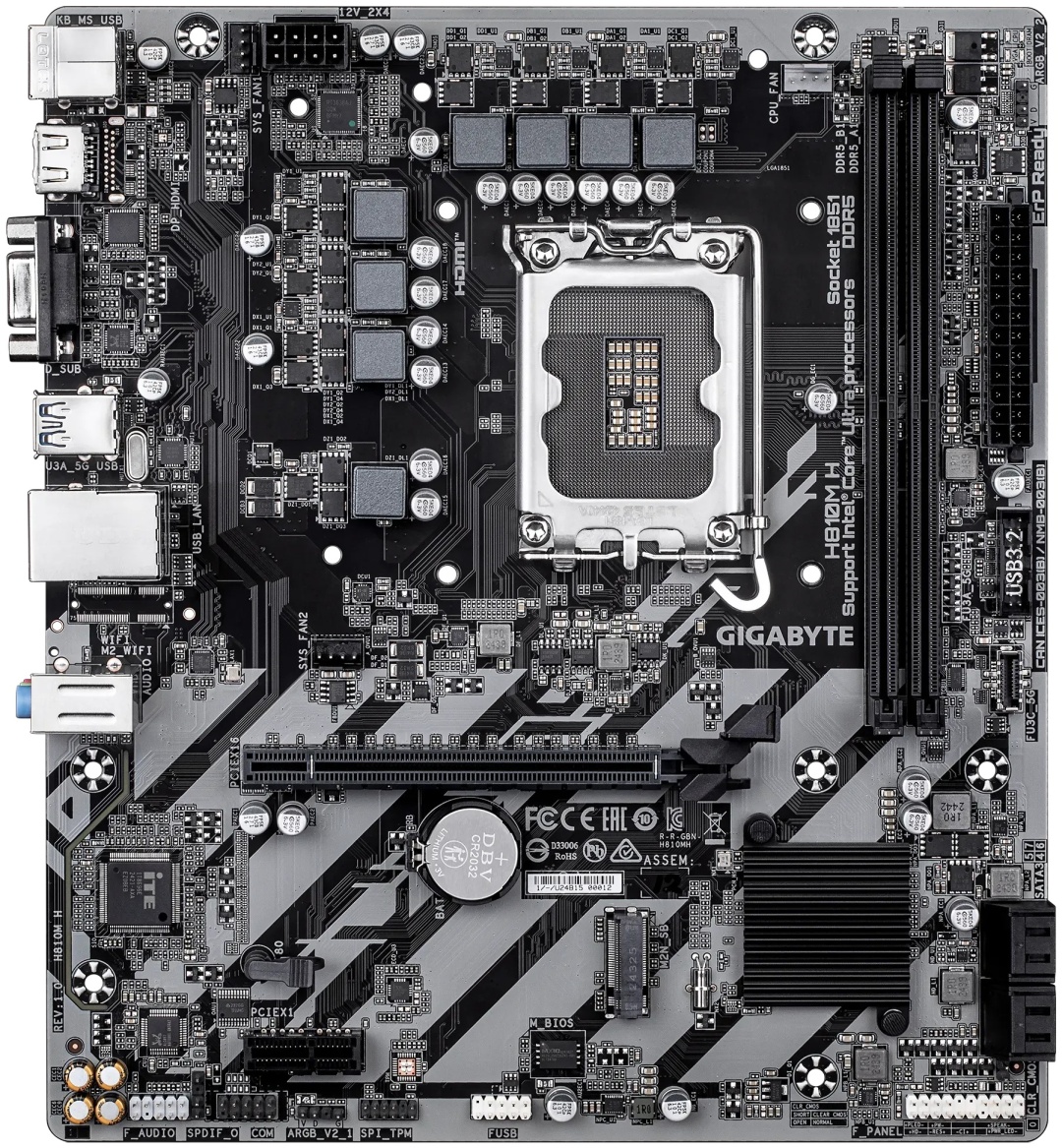 Материнская плата GIGABYTE H810M H
