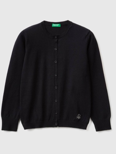 Кардиган UNITED COLORS OF BENETTON черный