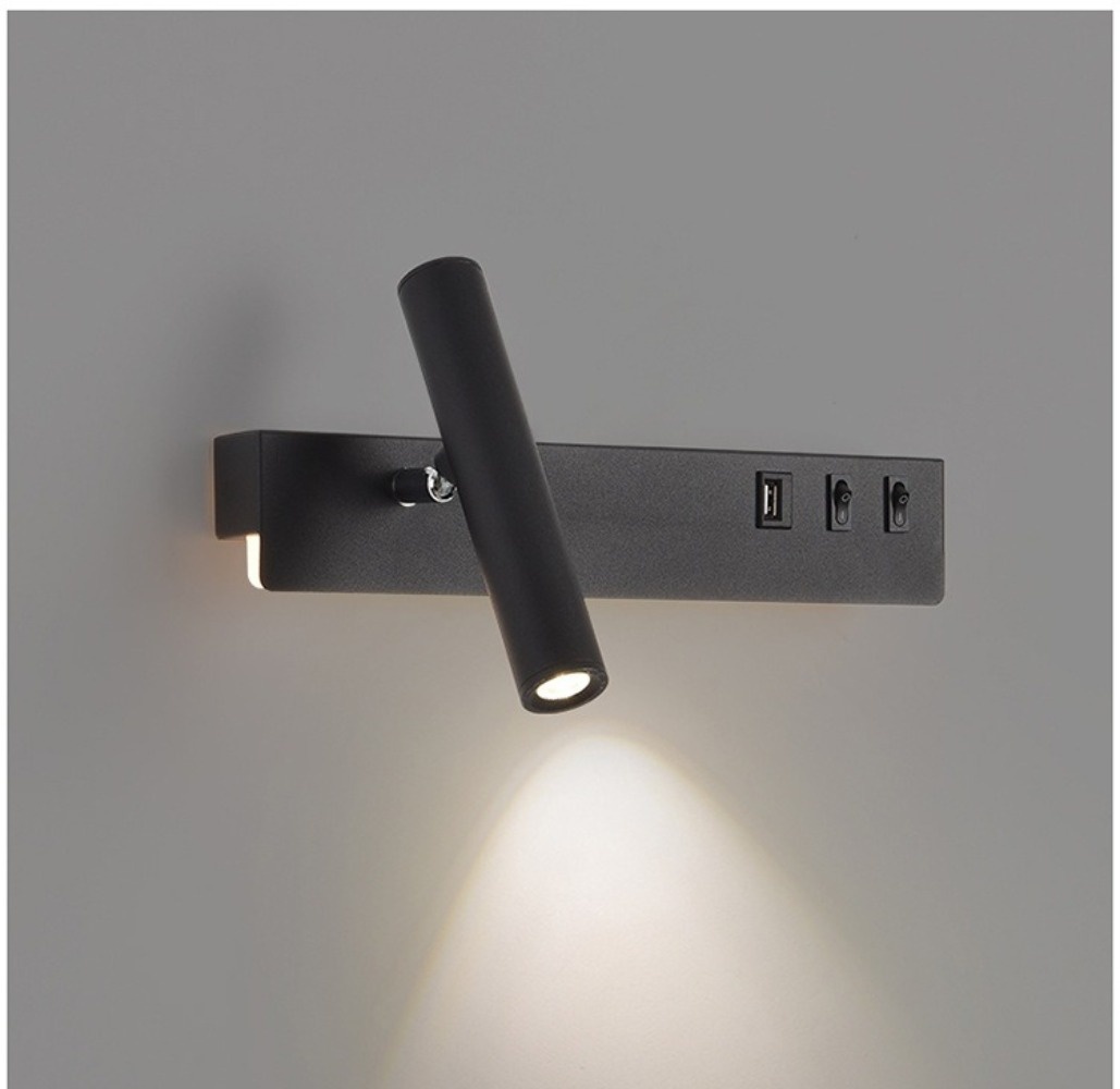 Бра настенный LED, черный