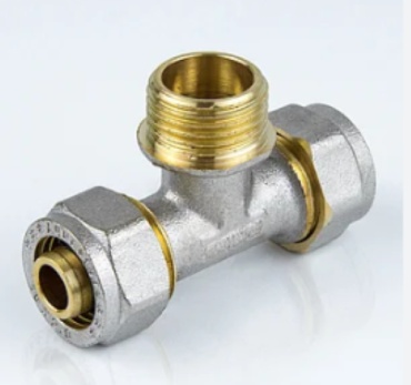 Тройник для м/п трубы с наруж. рез. TIM/FR 20*1/2"*20