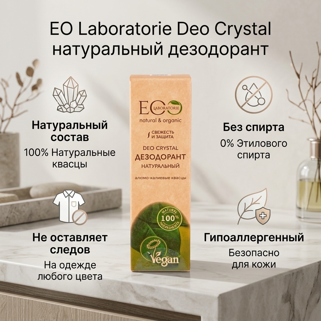 EO Laboratorie Deo Crystal натуральный дезодорант унисекс 50 г