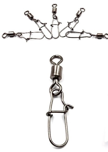 Вертлюг TAIFUN Taifun Вертлюг с застежкой ROLLING SWIVEL WITH NICE SNAP, цв. BN, р. 1, test-78 кг