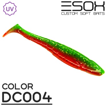 Мягкая приманка ESOX Силиконовые приманки ESOX Горыныч 76мм [6шт] DC004 EXS-GRN76-DC004 6 шт 76 мм DC004