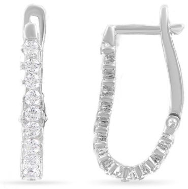 Серьги Алтын 68048041800 вес 3.75 г золото, циркон