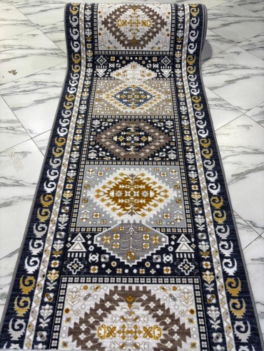 Ковровая дорожка S&M Сomfort безворсовая, полипропилен, 80 см x 10 м