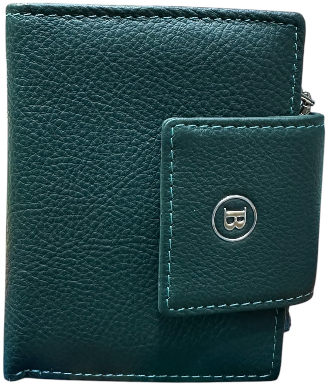 Кошелек PURSE натуральная кожа зеленый, мультиколор