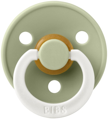 BIBS Пустышка Colour Latex Symmetrical Sage Glow 6+ месяцев
