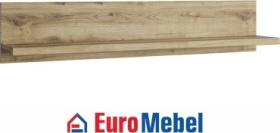 Полка Euromebel Дорсет навесная BT, 00061325, 135х21.6x26.7 см, светло-коричневый