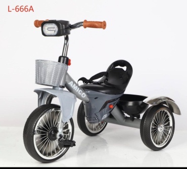 Трёхколёсный велосипед Amico 486759691 черный