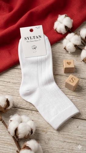 Носки SYLTAN 6942117102267 1 пара белый 10-12 лет