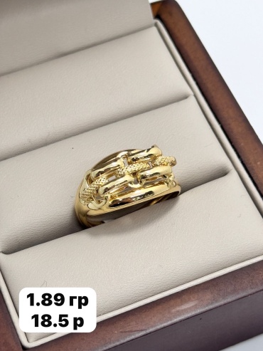 Italian Gold AlmazNI-Gold размер 18.5 вес 1.89 г золото, без вставок