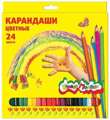 Цветной карандаш Каляка-Маляка ККМ24 форма шестигранная 24 шт