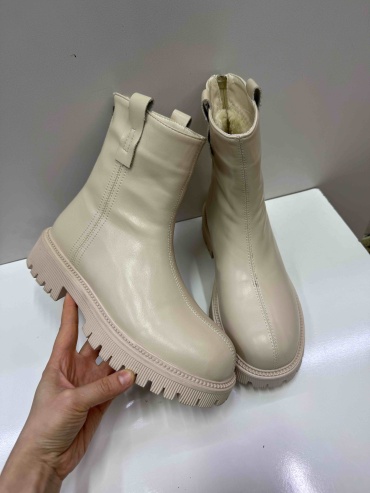 Полусапоги FASHION бежевый, молочный