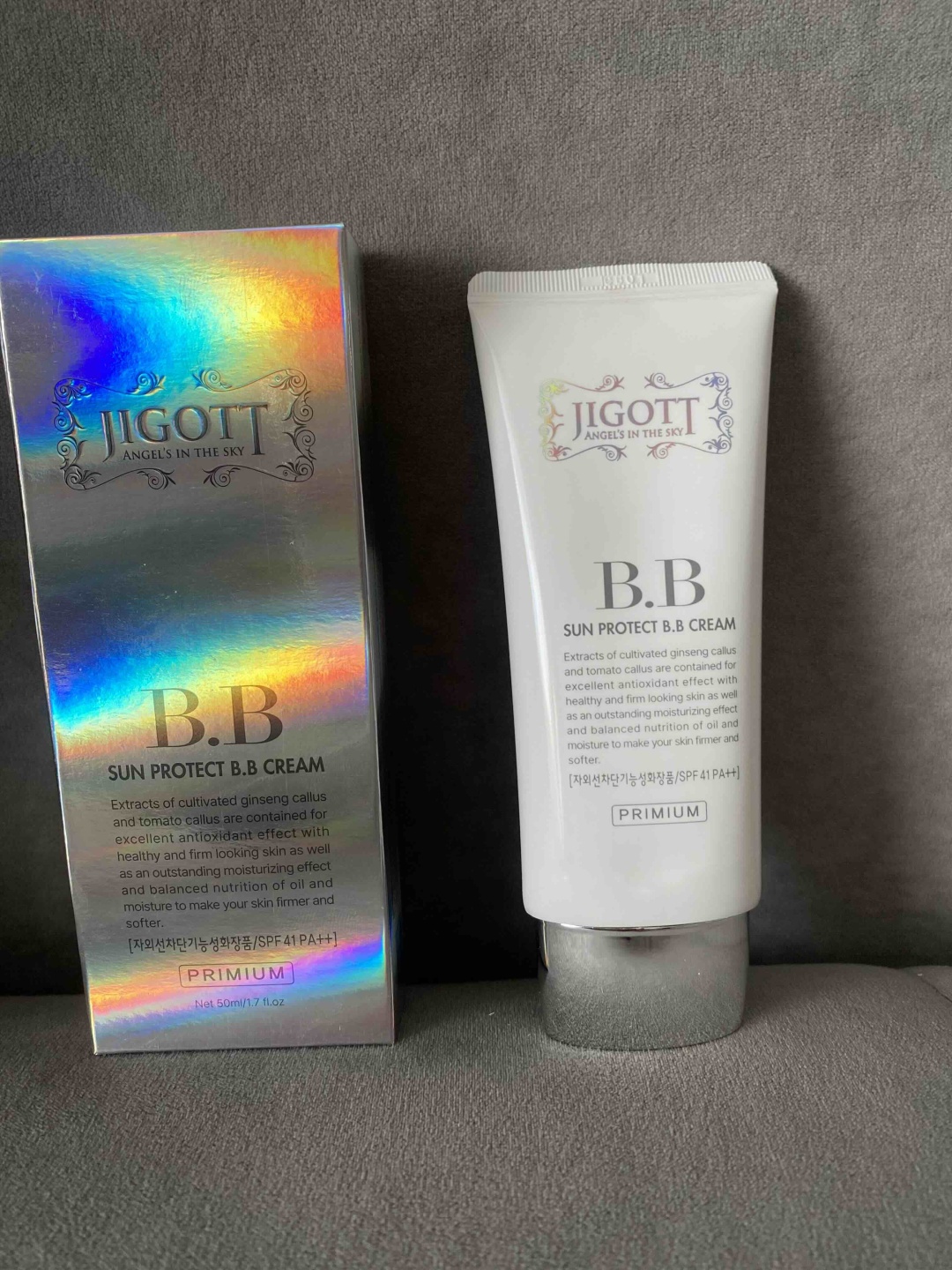JIGOTT крем Солнцезащитный ВВ крем с SPF PA 41 ++ для лица 50 мл