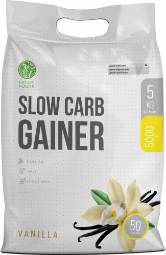 Гейнер Nature Foods Slow Carb Vanilla 5000 г
