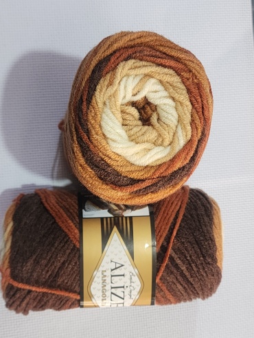 Моток Alize Полушерсть Lanagold Batik 2626 Миланж 240 м 100 г