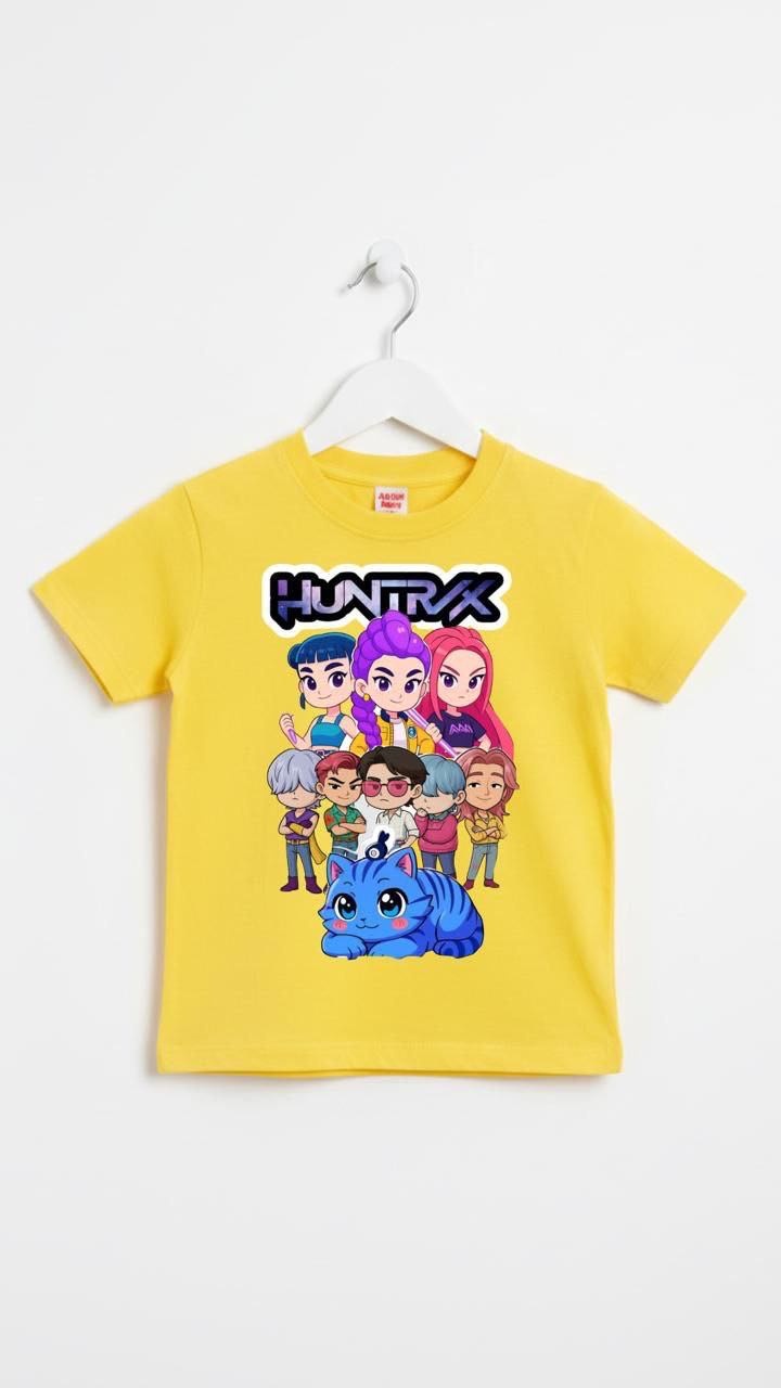 Футболка Kpop Demon Hunters желтый