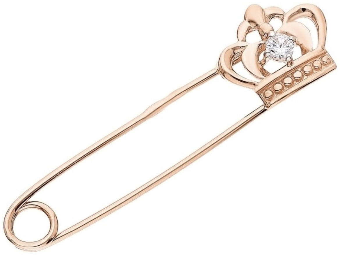 Булавка ORTA GOLD 4368707 1 1 1 вес 1.19 г золото, фианит