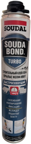 Soudal клей-пена bond turbo, 750 мл 1 шт