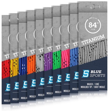 BlueSports Шнурки с пропиткой BlueSports Titanium (274 синий) синий 274 см