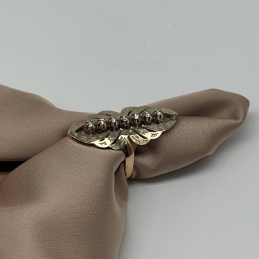 Кольцо Ballerina Jewelry K890 размер 19.5 вес 3.87 г золото, фианит