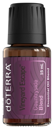 DoTERRA смесь эфирных масел Vineyard Escape апельсин, кедр, кипарис, кокос, перец, чёрная смородина, бучу, копайба, гваяковое дерево 15 мл