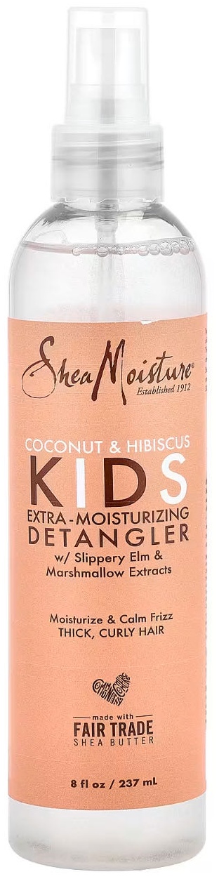 Shea Moisture Средство для облегчения расчесывания волос, кокос и китайская роза, 237 мл спрей-кондиционер 237 мл