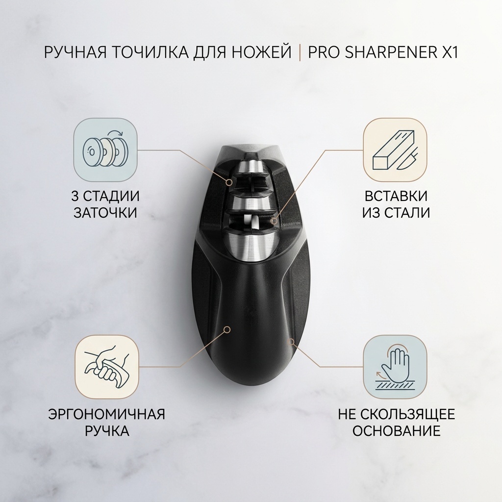 Набор ножей Fissman 2703, лезвие: нержавеющая сталь 4 шт