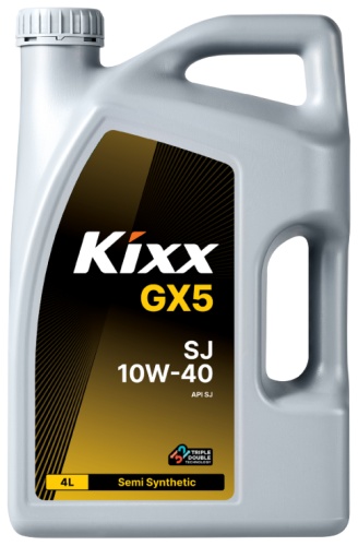 Полусинтетическое Kixx GX5 SJ 10W-40 4 л