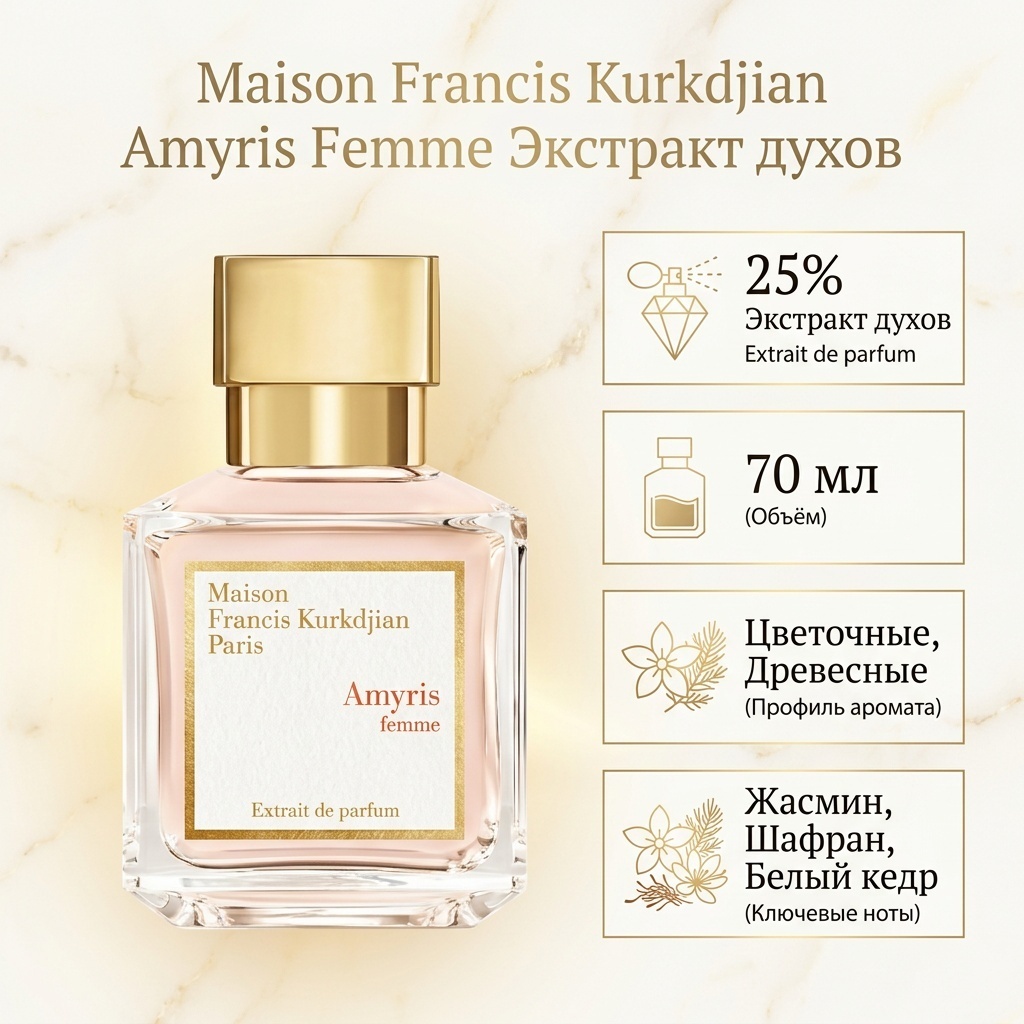 Maison Francis Kurkdjian Amyris Femme экстракт духов Extrait de Parfum 70 мл, для женщин