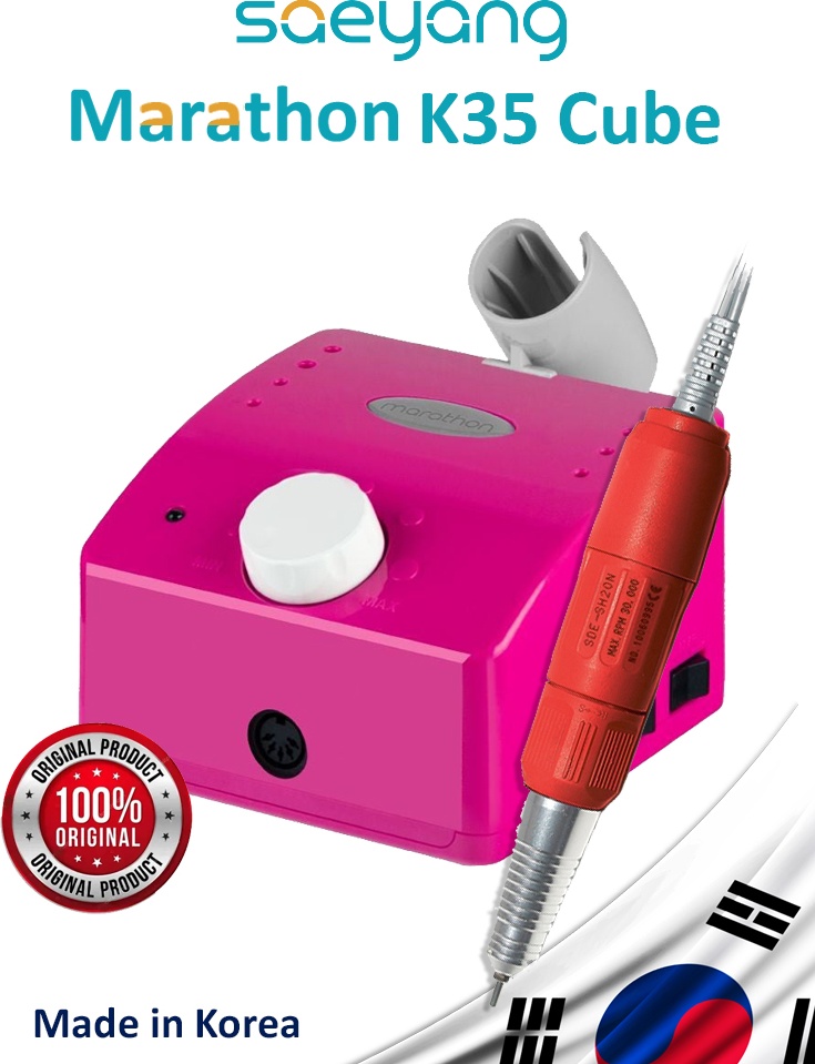 SAEYANG Marathon K35 Cube Hot Pink (Ярко-розовый) и наконечник SDE-SH20N Red аппарат