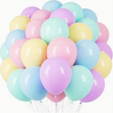 Набор воздушных шаров Balloon-s однотонный 10 шт, мультиколор