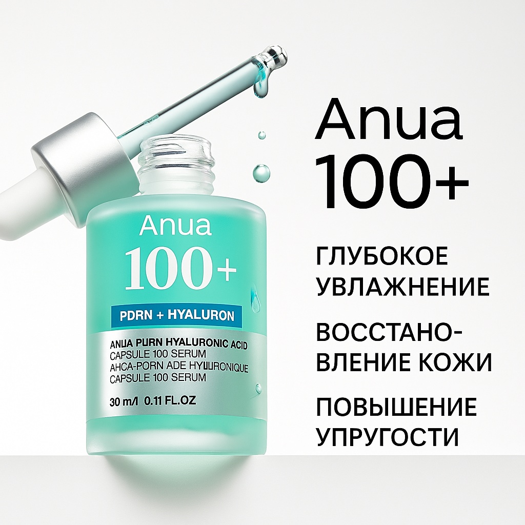 Anua сыворотка PDRN Hyaluronic Acid Capsule 100 Serum для лица 30 мл