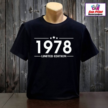 Футболка Eva Print Limited edition 1978. черный