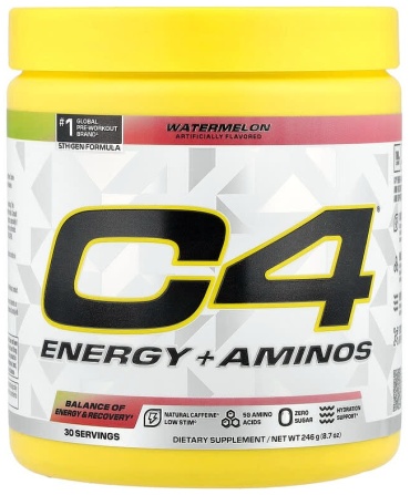 C4 C4 Energy + Aminos, со вкусом арбуза, 246 г со вкусом арбуза