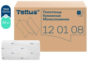 Бумажные полотенца Tellus Standard 120108 20 шт