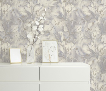 Обои EURO DECOR Moonbloom декор 7300-08 , основа флизелин (10.05x1.06 м)