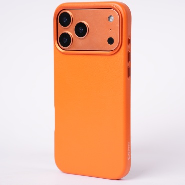 Чехол CABBEEN для Apple iPhone 17 Pro Max оранжевый