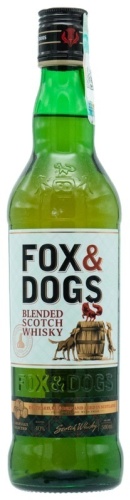 Виски Fox&Dogs купажированный 40% 0.5 л