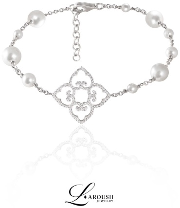 Laroush Jewelry ТКВ0105W длина 25 см, вес 7 г серебро, плетение якорное