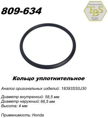 TBS кольцо глушителя 809-634