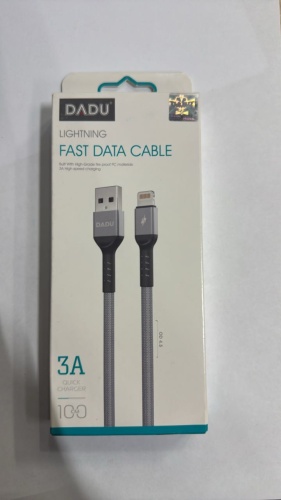 Кабель DADU USB 3.0 (M), Lightning, 1 м, Dc-c118 серый