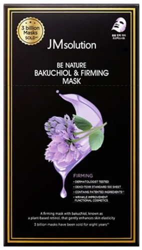 Маска для лица JMsolution тканевая Be Nature Bakuchiol & Firming Mask Тканевые Маски с Бакучиолом 10шт 10 шт