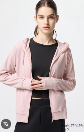 Худи Uniqlo розовый