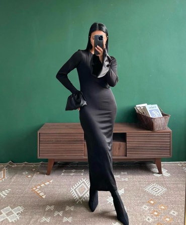 Повседневное платье Lady Style черный