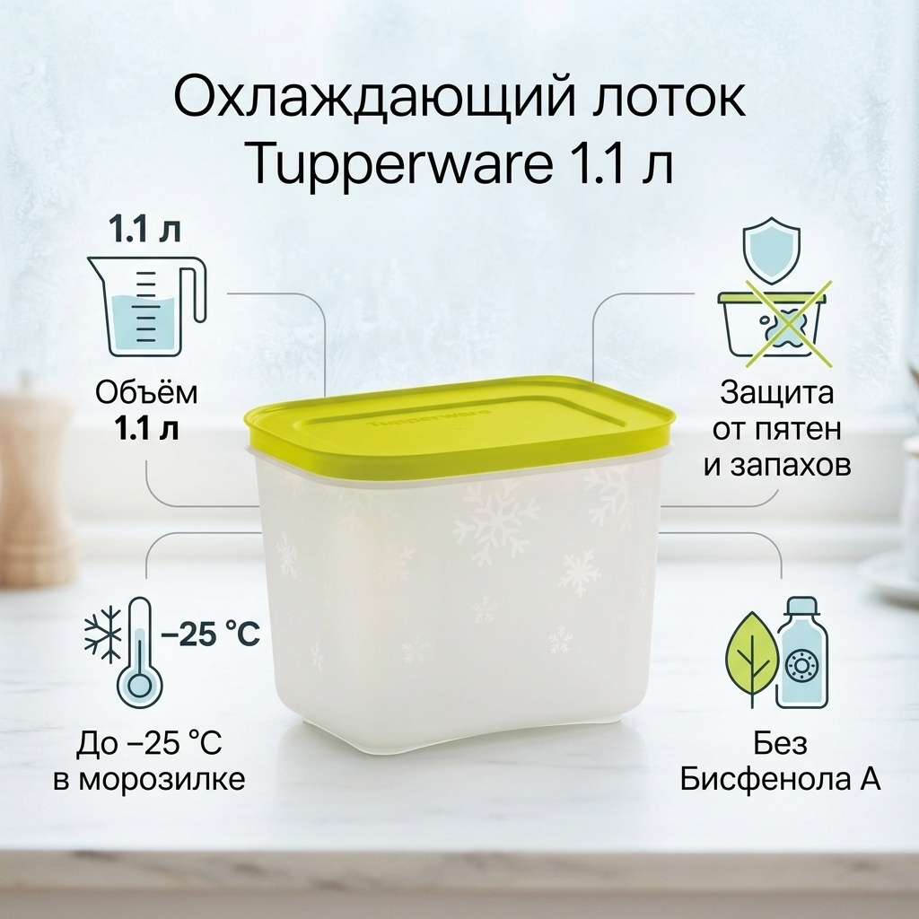 Tupperware контейнер РП1778 1 шт, полипропилен