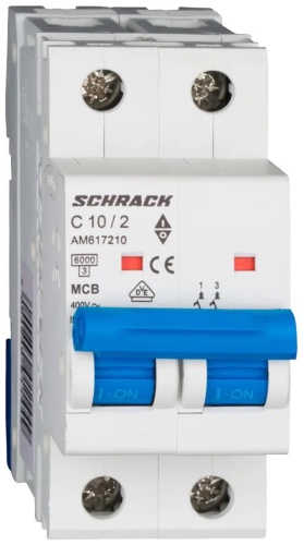 Schrack Technik автоматический выключатель 2P 10 A, 6 кА, 220 В